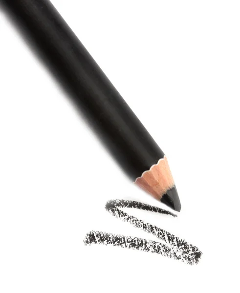 Lápis cosmético, isolado sobre branco — Fotografia de Stock