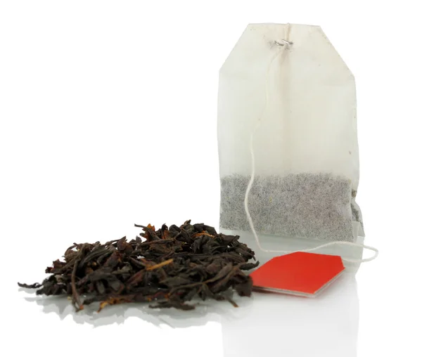 Tea bag isolated on white. — Stock Photo, Image