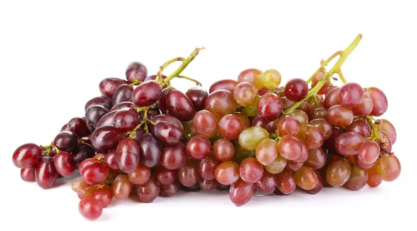 Delicious ripe grapes isolated on white — Stock Photo, Image