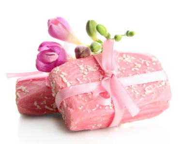 beyaz izole doğal el yapımı Sabun