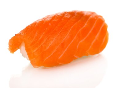 beyaz izole lezzetli sushi