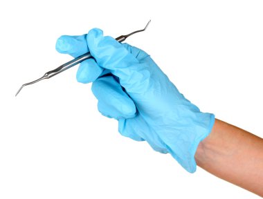 bir doktor beyaz izole el