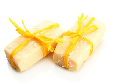 beyaz izole doğal el yapımı Sabun