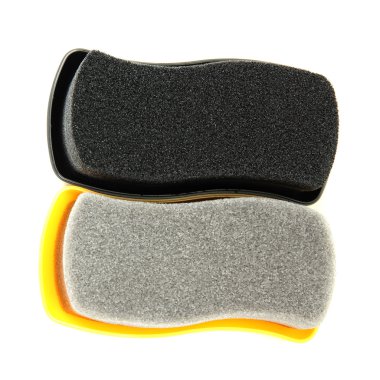 Ayakkabı Parlatıcı Süngerler, üzerinde beyaz izole