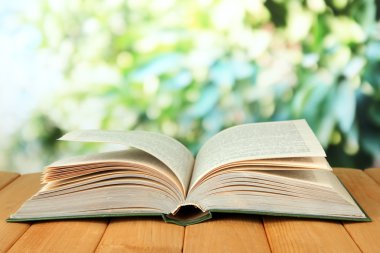parlak zemin üzerine açık kitap