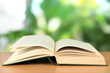 parlak zemin üzerine açık kitap