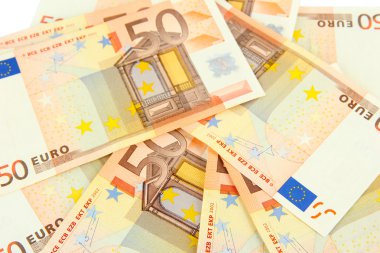 Euro banknot yakın çekim