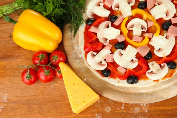 Process of making pizza — Stock Photo, Image