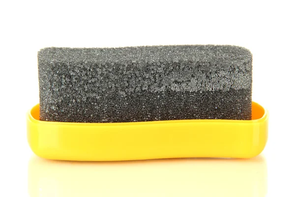 Shoe shine sponge, isolated on white — Stock Photo, Image