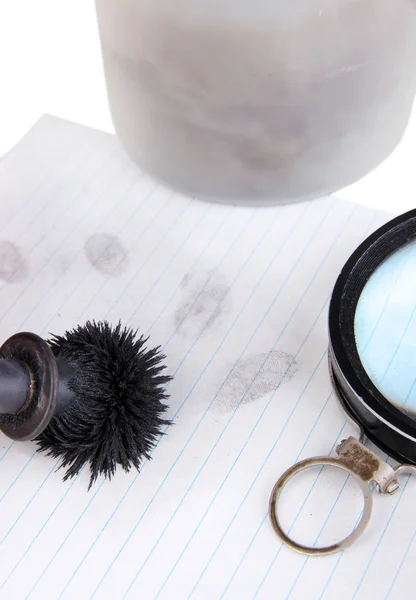 Taking of fingerprints close-up — Stock Photo, Image