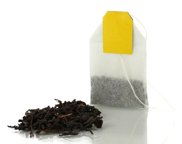 Tea bag isolated on white. — Stock Photo, Image