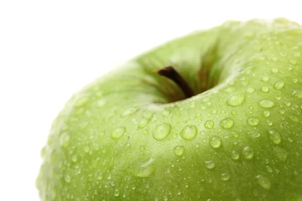 Pomme verte mûre isolée sur blanc — Photo