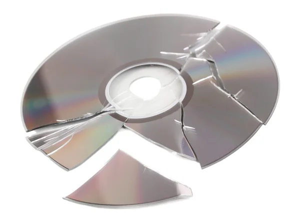 Nefunkční disk s informacemi izolovaných na bílém — Stock fotografie