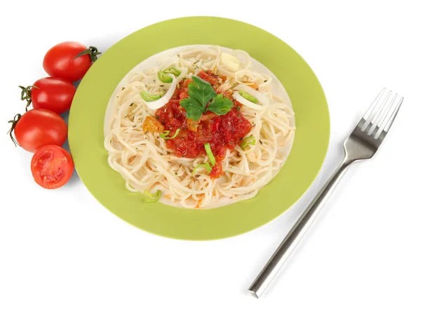 Diet soup with vegetables in pan on wooden table close-up — Stock Photo, Image