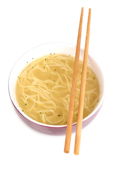 흰색 절연 그릇에 아시아 국수 — 스톡 사진