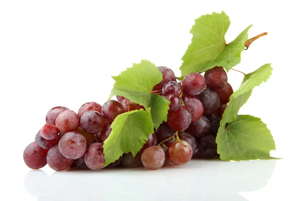 Uvas dulces maduras aisladas en el blanco — Foto de Stock