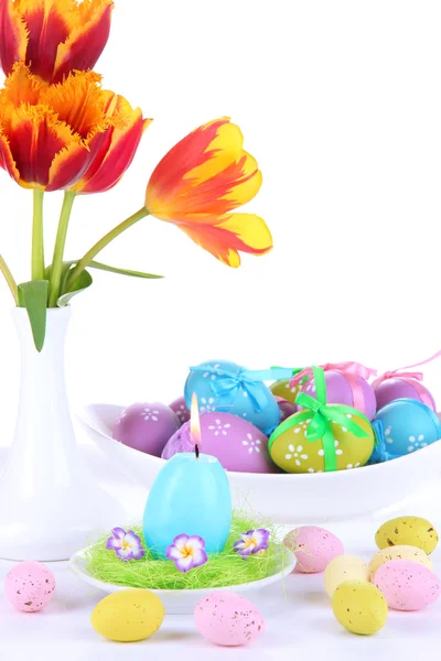 Ort Einstellung für Ostern isoliert auf weiß — Stockfoto