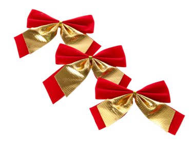 çeşitli yay üzerinde beyaz izole