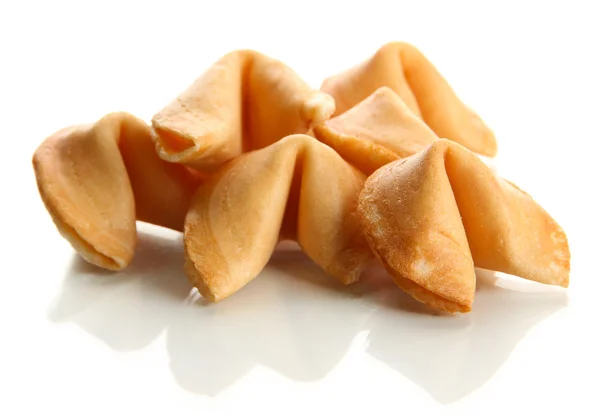 Fortune cookies, isolated on white — Stock Photo, Image