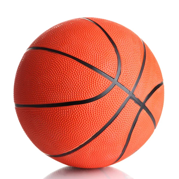 흰색으로 분리 된 농구 — 스톡 사진