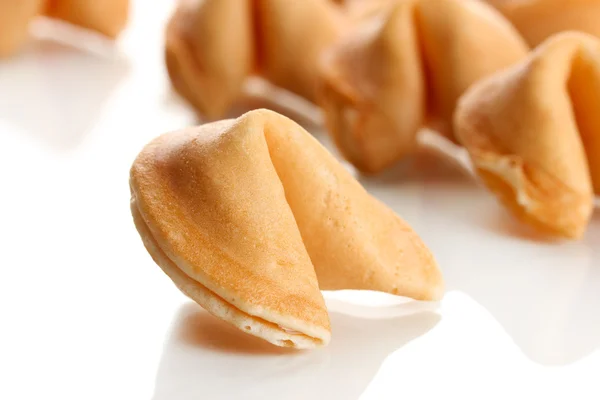 Fortune cookies, isolated on white — Stock Photo, Image