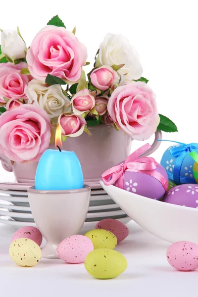 Place setting for Easter close up — Stock Photo, Image
