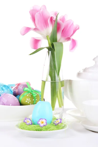 Place setting for Easter close up — Stock Photo, Image