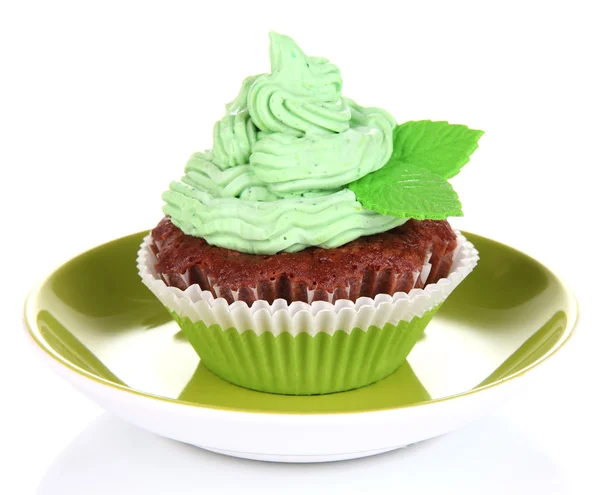 Köstliche schöne Cupcake isoliert auf weiß — Stockfoto