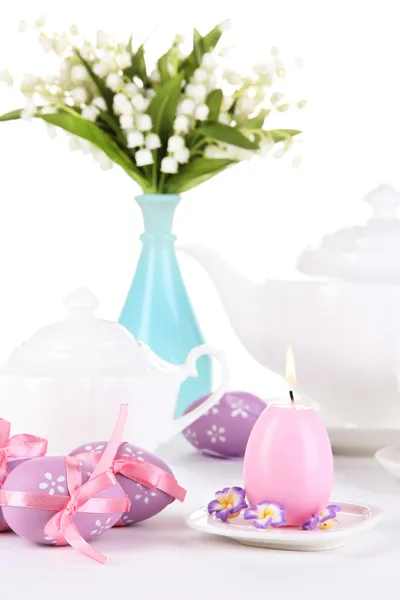 Place setting for Easter close up — Stock Photo, Image