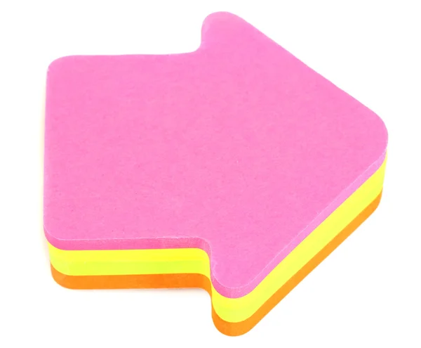 Stack of colorful Sticky Notes isolated on white — Stock Photo, Image