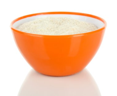 bebek beyaz izole kase süt tozu