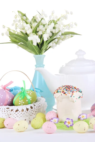 Place setting for Easter close up — Stock Photo, Image