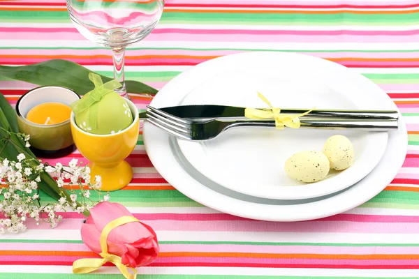 Easter table setting — Stock Photo, Image