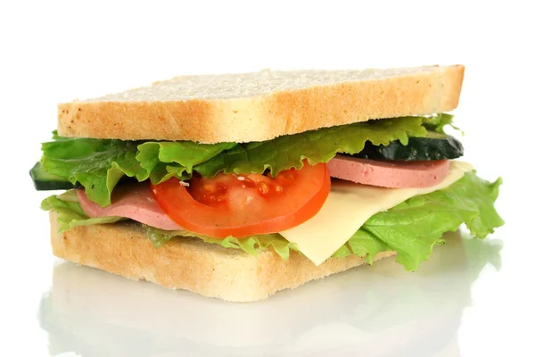 Sandwich geïsoleerd op wit — Stockfoto