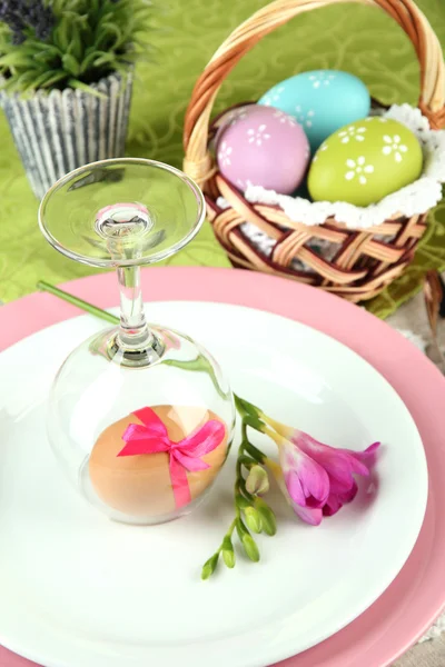 Easter table setting — Stock Photo, Image