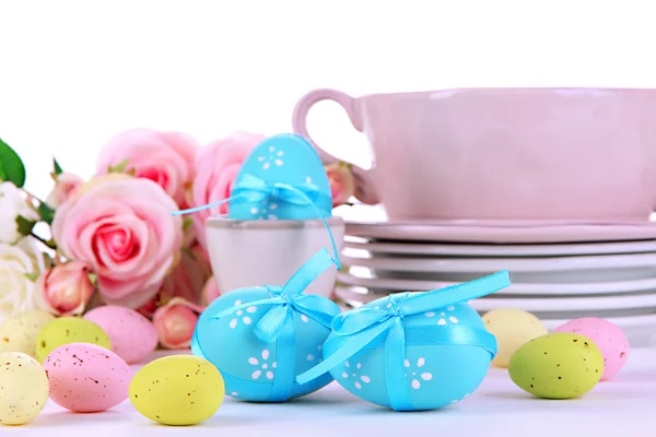 Place setting for Easter close up — Stock Photo, Image