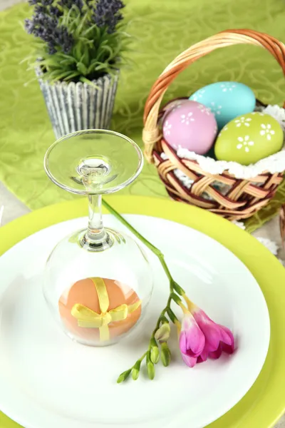 Easter table setting — Stock Photo, Image