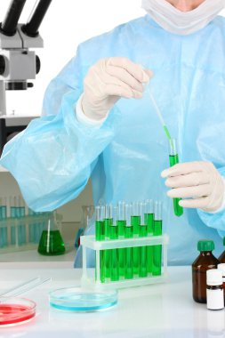 bilim adamı iletken araştırma laboratuvarında yakın çekim