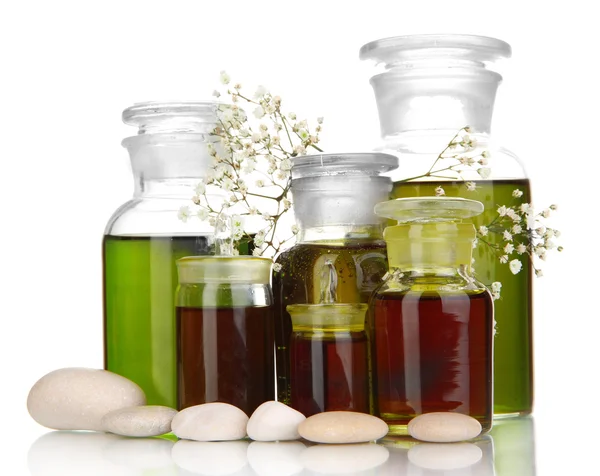 Medicine bottles isolated on white — Stock Photo, Image