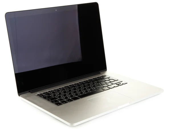 Weißer Laptop isoliert auf weißer Basis — Stockfoto