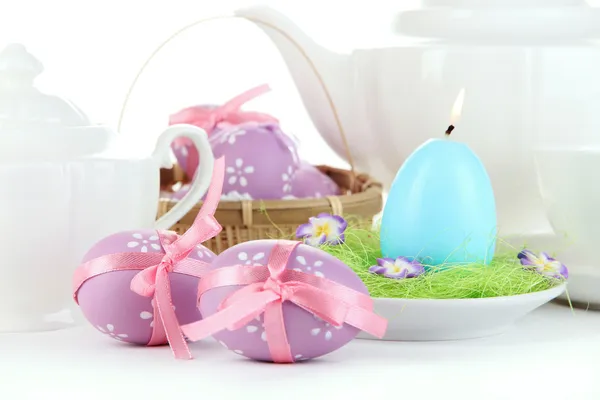 Place setting for Easter close up — Stock Photo, Image