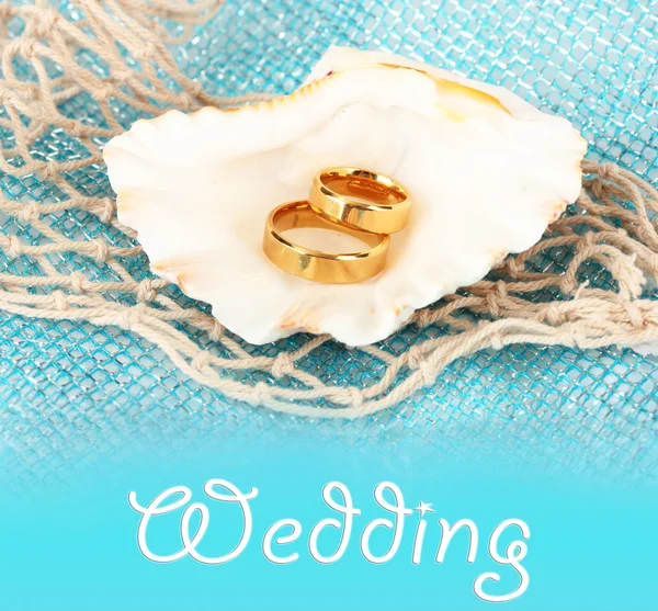 Foto conceptual: boda en estilo marino — Foto de Stock