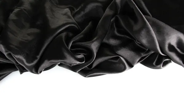 Beautiful silk drape, isolated on white — Stock Photo, Image