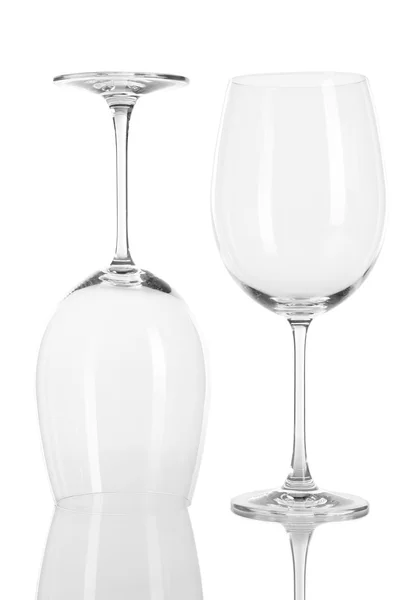 Two glasses isolated on white — Stock Photo, Image