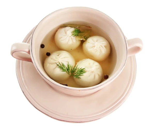 Tasty khinkali in — Stock Photo, Image