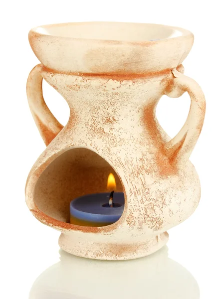 Aromatherapie lamp geïsoleerd op wit — Stockfoto