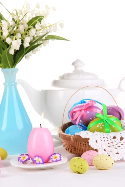 Ort Einstellung für Ostern isoliert auf weiß — Stockfoto