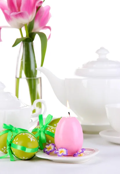 Place setting for Easter close up — Stock Photo, Image