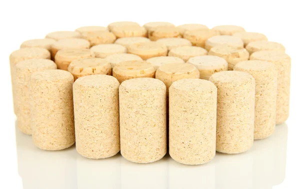 Wine corks isolated on white — Stock Photo, Image