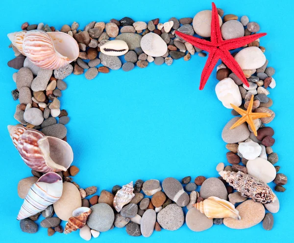 Frame of sea stones — Stock Photo, Image